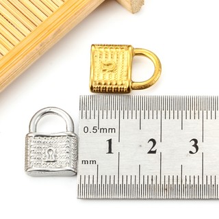 Mặt dây chuyền khóa họa tiết lỗ khóa bằng thép không gỉ Phụ kiện thời trang DIY Mặt dây chuyền nổi bật