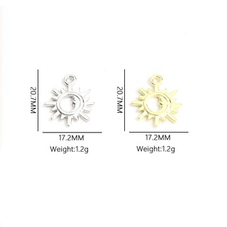 Bộ 20 Mặt Vòng cổ Hợp Kim Hình Mặt Trời Và Mặt Trăng Sáng Bóng Phong Cách Baerbera diy Đơn Giản