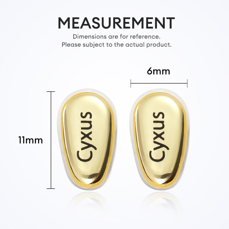 Cyxus Miếng Đệm Mũi Mắt Kính Gọng Kim Loại + Silicon + Tuốc Nơ Vít 7801z1516 Dành Cho Nam Nữ