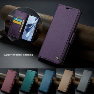 RFID Vỏ Cho OPPO Reno 10 10pro 8T Reno 8 7z 8z Bao da điện thoại chặn RFID dạng ví lật đựng thẻ