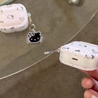 Vỏ Bảo Vệ Hộp Sạc Tai Nghe airpods 3 airpods pro2 1 2 apple Không Dây Chất Lượng Cao Bằng tpu Mềm Hình Mèo Hồng Dễ Thương