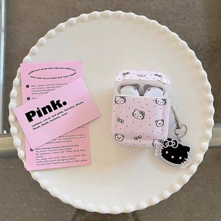 Vỏ Bảo Vệ Hộp Sạc Tai Nghe airpods 3 airpods pro2 1 2 apple Không Dây Chất Lượng Cao Bằng tpu Mềm Hình Mèo Hồng Dễ Thương