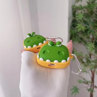 Ốp Vỏ Bảo Vệ Hộp Sạc Tai Nghe airpods 1 / 2 / 3 / pro / pro2 Bằng Silicon Mềm Hình capybara / Cá / Voi 3d Dễ Thương
