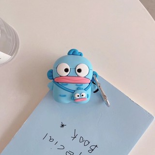 Ốp Vỏ Bảo Vệ Hộp Sạc Tai Nghe airpods 1 / 2 / 3 / pro / pro2 Bằng Silicon Mềm Hình capybara / Cá / Voi 3d Dễ Thương