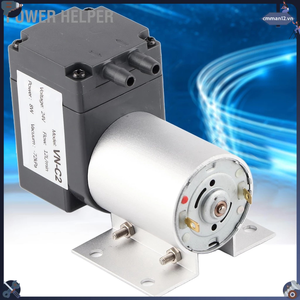 Power Helper Bơm chân không hút áp suất âm công lớn có đế ‑72kpa 8w 12l ...