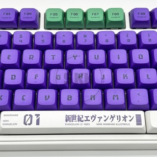 EVA 01 Keycaps Nút Bàn Phím Bằng Nhựa EVA-01 Thay Thế Cho Máy Tính
