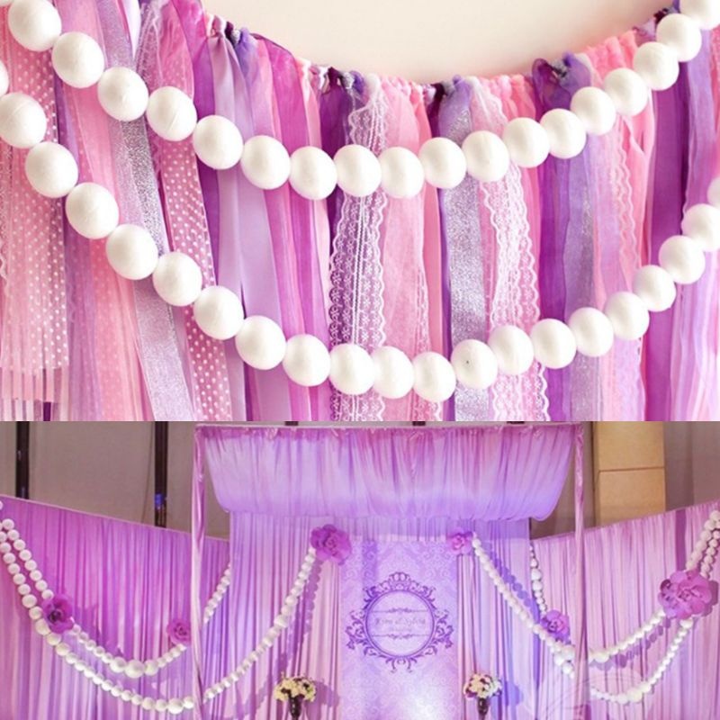 100 Trắng Mô Hình Polystyrene Foam Ball Trang Trí Giáng Sinh Trẻ Em Thủ Công