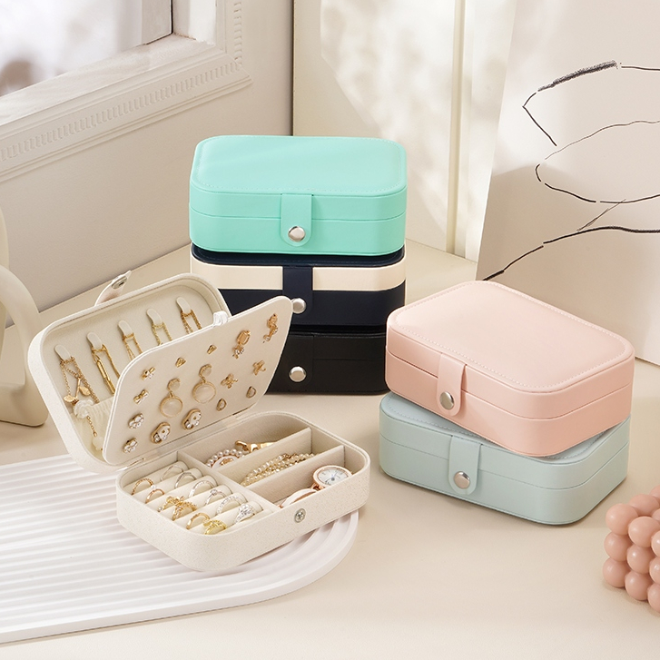 Casegrace Hộp Đựng Trang Sức Bằng Da pu Lót Nhung Sang Trọng Tiện Dụng