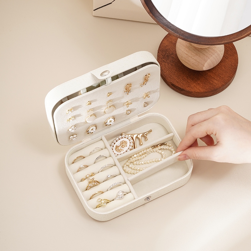 Casegrace Hộp Đựng Trang Sức Bằng Da pu Lót Nhung Sang Trọng Tiện Dụng