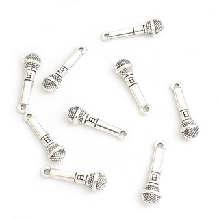 Set 15 Mặt Vòng cổ Hợp Kim Hình Micro Phong Cách hip hop Cổ Điển Sáng Tạo