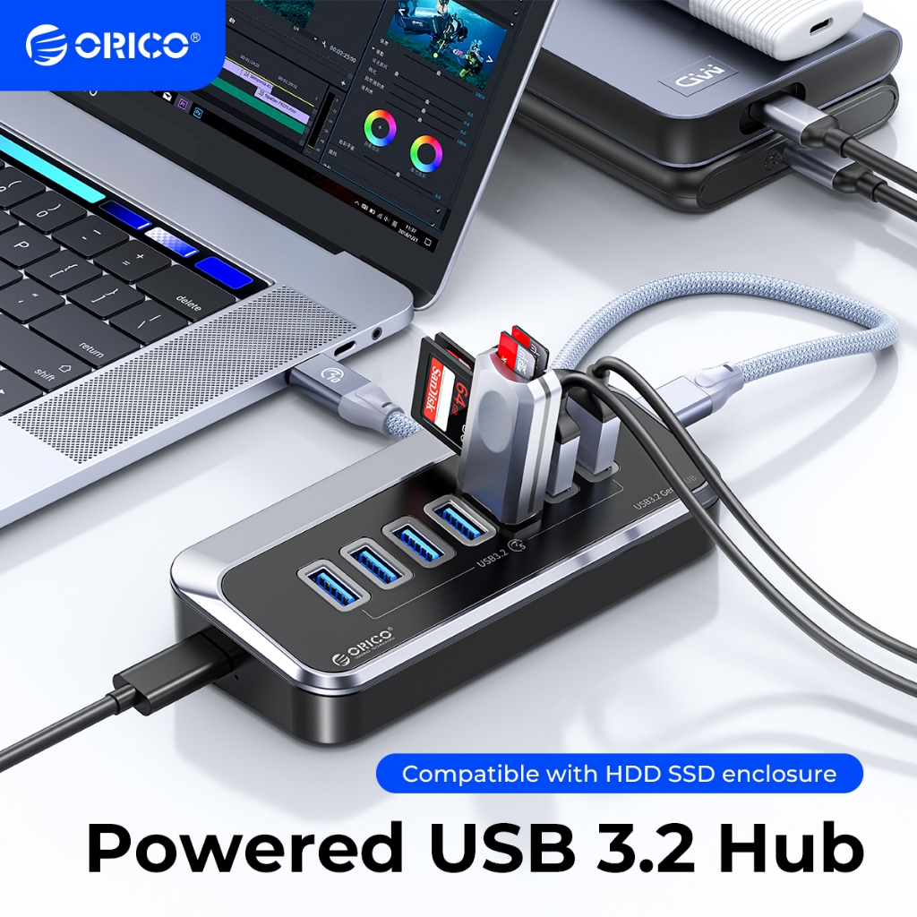 Orico 10Gbps USB 3.2 HUB Bộ chia Type-C siêu tốc Bộ chuyển đổiOTG với ...