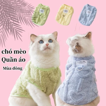 áo ấm cho mèo quần áo mèo con Quần áo mùa đông sang trọng cho chó áo cho chó mèo mùa đông Quần áo ấm mùa đông cho thú cưng