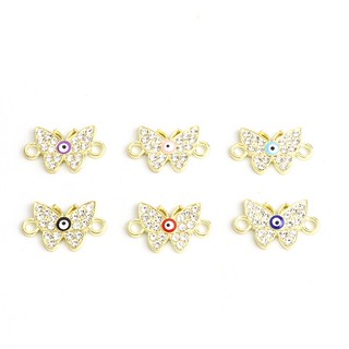 Set 10 Mặt Vòng cổ Hình Bướm Mắt Quỷ Đính Đá May Mắn