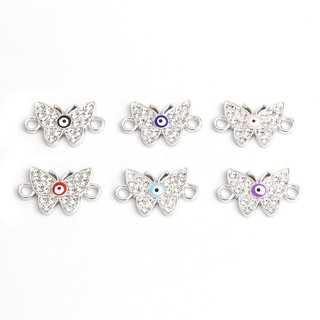 Set 10 Mặt Vòng cổ Hình Bướm Mắt Quỷ Đính Đá May Mắn