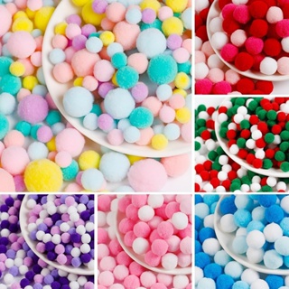 100pcs/lot 1.0cm/2cm/3cm Wool Felt Balls Round Wool Felt Balls Pom