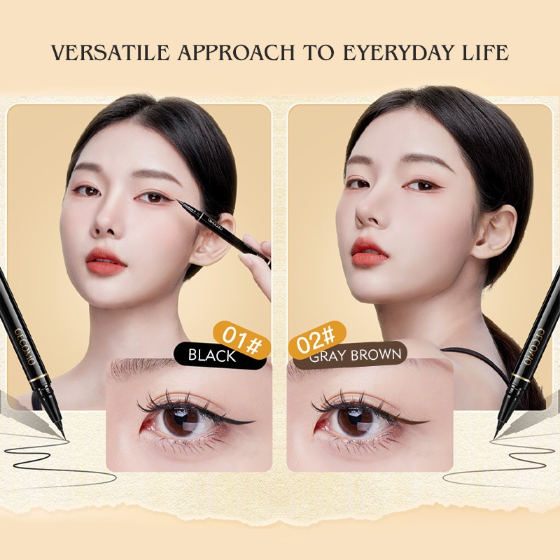 Ảnh Bút Kẻ Mắt Dạng Lỏng Nhanh Khô Lâu Trôi Chống Thấm Nước Trang Điểm Tự Nhiên 1