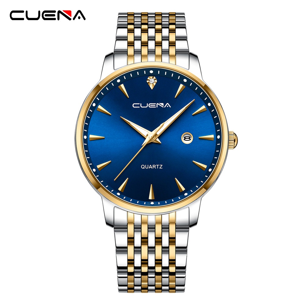 Ảnh Bqna Đồng Hồ quartz Chống Thấm Nước Bằng Thép Không Gỉ 6124 Phong Cách Hàn Quốc 3