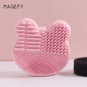 MAANGE Dụng cụ chậu vệ sinh cọ trang điểm tiện lợi 40g