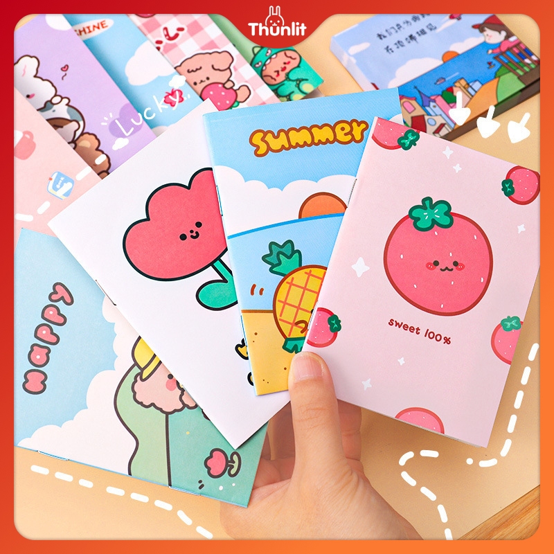Ảnh 【Giá sỉ】Sổ Tay mini 16 Tấm Họa Tiết Hoạt Hình Dễ Thương Dành Cho Học Sinh Mẫu Giáo 3