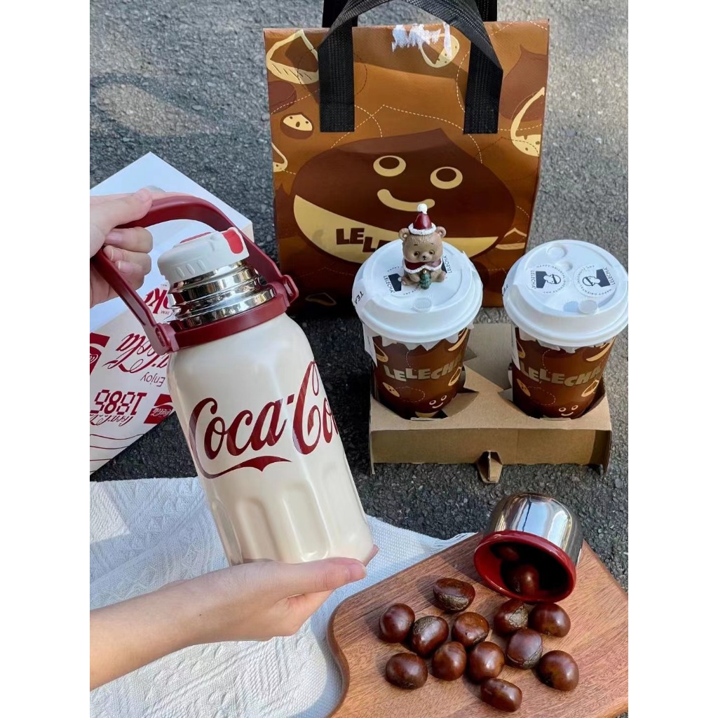 Ảnh Insulated cup Germ capacity 800ml 316 grade stainless steel material Coca Cola Co branded sports Cup 4