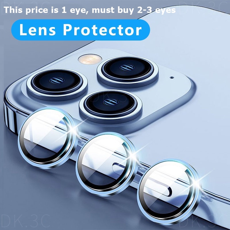 Kính Cường Lực Bảo Vệ Camera Ống Kính Máy Ảnh HD Cao Cấp Cho iPhone 17 16 15 14 13 12 11 Pro Max 16e Air / 14 15 16 Plus / 12 13 Mini