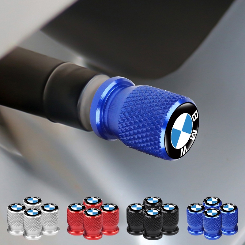 Set 4 Nắp Van Xe Hơi Chống Bụi In Logo 3D Cho BMW E61 E90 E82 E70 E71 E87 E88 E89 X5 X6