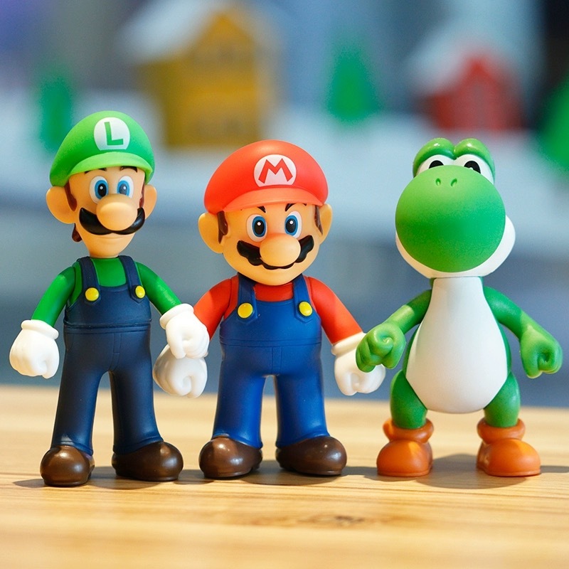 18+ Nhân Vật Mô hình Nintendo Super Mario Bros Đồ Chơi Solid PVC gồm ...