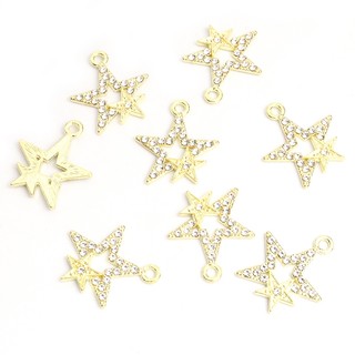 Set 15 Mặt Vòng cổ Hình Ngôi Sao Năm Cánh Bằng Hợp Kim Thời Trang diy