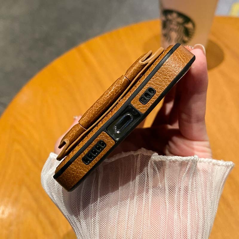 Ốp Điện Thoại Da pu Có Ngăn Đựng Thẻ Đa Năng Cho iphone 15 pro max 14plus 14pro 15pro max 15 plus