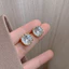 Khuyên tai bạc 925 nữ phong cách Hàn Quốc