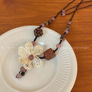 Vòng Cổ Hoa Phong Cách Dân Tộc retro Thời Trang Cho Nữ