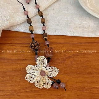 Vòng Cổ Hoa Phong Cách Dân Tộc retro Thời Trang Cho Nữ