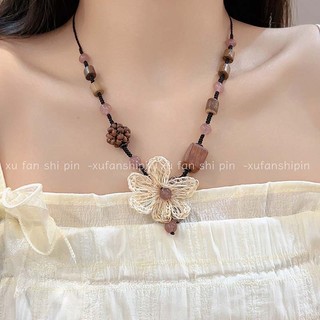 Vòng Cổ Hoa Phong Cách Dân Tộc retro Thời Trang Cho Nữ