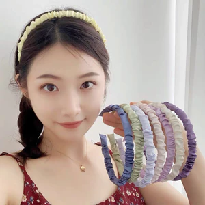 Băng Đô Cài Tóc Chống Trượt Màu Trơn Đơn Giản Thời Trang Phong Cách Hàn Quốc Cho Nữ