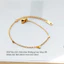 Lắc chân titan không gỉ mạ vàng 18k thiết kế 3 hình trái tim nhỏ xinh xắn phong cách trẻ trung dành cho nữ
