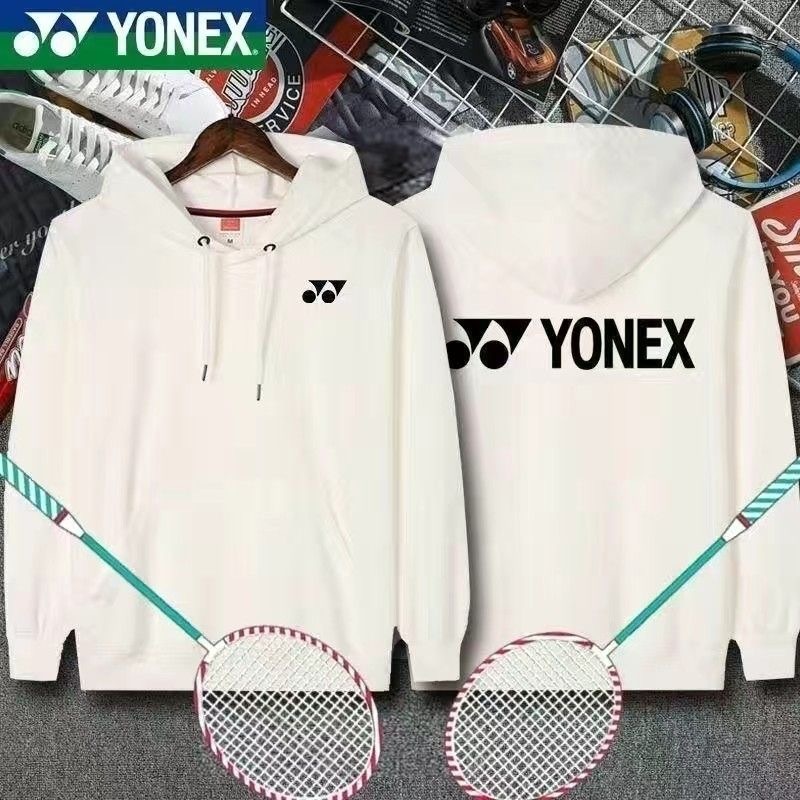 Yonex Áo Khoác Thể Thao Có Mũ Trùm Bằng Vải cotton Và Nhung Thời Trang Thu Đông Cho Cặp Đôi