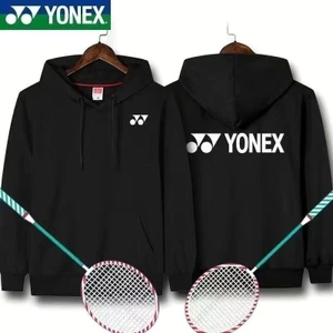 Yonex Áo Khoác Thể Thao Có Mũ Trùm Bằng Vải cotton Và Nhung Thời Trang Thu Đông Cho Cặp Đôi