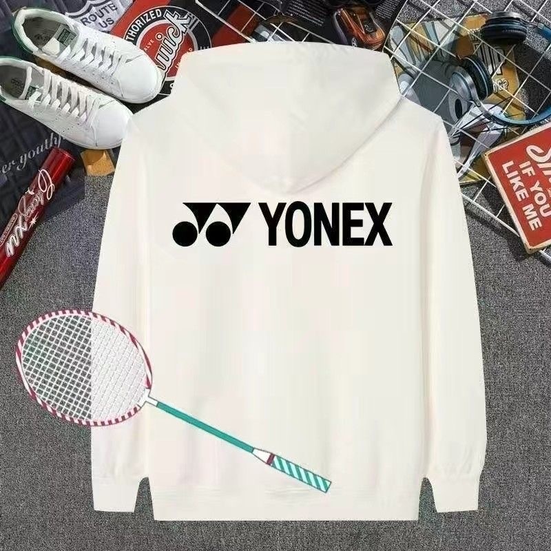 Yonex Áo Khoác Thể Thao Có Mũ Trùm Bằng Vải cotton Và Nhung Thời Trang Thu Đông Cho Cặp Đôi