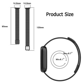 Dây Đeo Kim Loại Từ Tính Thay Thế Cho Đồng Hồ Thể Thao fitbit luxe
