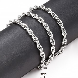 Dây chuyền dệt đôi vuông bằng thép không gỉ Phụ kiện dây chuyền trang sức DIY Dây chuyền trang trí