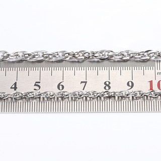 Dây chuyền dệt đôi vuông bằng thép không gỉ Phụ kiện dây chuyền trang sức DIY Dây chuyền trang trí