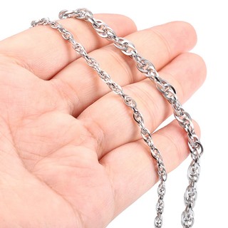 Dây chuyền dệt đôi vuông bằng thép không gỉ Phụ kiện dây chuyền trang sức DIY Dây chuyền trang trí