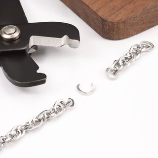 Dây chuyền dệt đôi vuông bằng thép không gỉ Phụ kiện dây chuyền trang sức DIY Dây chuyền trang trí