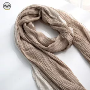 Phong Cách Nhật Bản Muji / Khăn Gạc Nhẹ / Gạc Hai Màu Đơn Giản / Khăn Ấm Cotton Nguyên Chất / Khăn Mùa Thu Đông