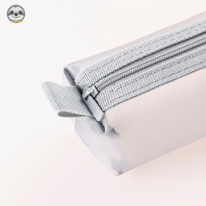 Phong cách Nhật Bản Muji Style / Hộp đựng bút chì đơn giản / Hộp đựng bút chì gạc màu trơn / Túi lưới / Hộp văn phòng phẩm / Túi lưu trữ hồ sơ / Hộp đựng bút chì Nylon
