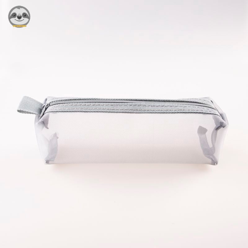 Phong cách Nhật Bản Muji Style / Hộp đựng bút chì đơn giản / Hộp đựng bút chì gạc màu trơn / Túi lưới / Hộp văn phòng phẩm / Túi lưu trữ hồ sơ / Hộp đựng bút chì Nylon
