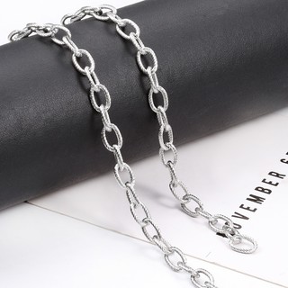 Dây chuyền hình bầu dục ren bằng thép không gỉ cho dây chuyền trang sức Phụ kiện DIY