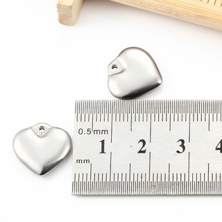 Mặt dây chuyền vàng được đánh bóng bằng thép không gỉ Phụ kiện thủ công Trang sức DIY Trái tim quyến rũ