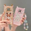 Ốp lưng Redmi Note 9 Pro 5G Vỏ Xiaomi Mi 10T Lite 5G Vỏ điện thoại silicon mềm viền kem dễ thương có mắt lập thể EDNY