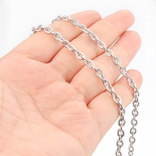 Dây chuyền chữ thập hình bầu dục lõm bằng thép không gỉ dành cho trang sức Dây chuyền thủ công Phụ kiện DIY